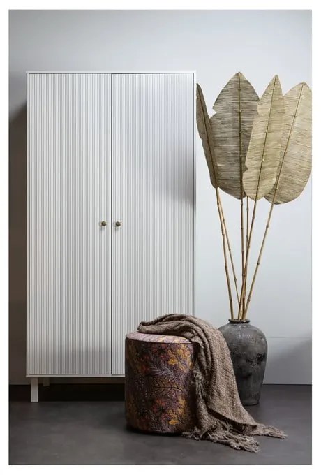 Șifonier gri deschis din lemn de pin 100x195 cm Madu – WOOOD