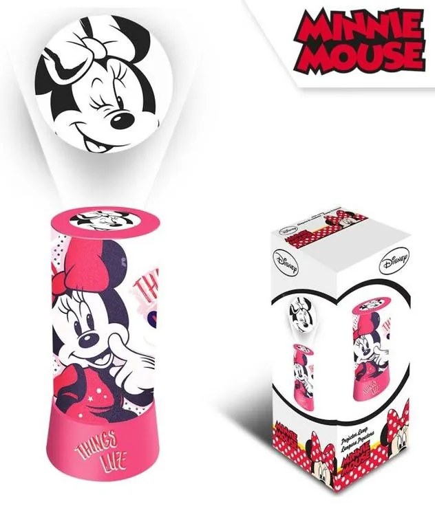Disney Minnie Proiector 2 în 1, lampă, lumină de noapte