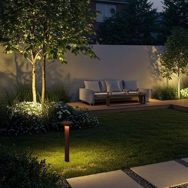 Stalp de gradina IP65 BALIC corten H-50cm