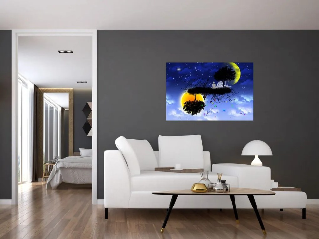 Tablou - Reflecția echilbrului (90x60 cm)