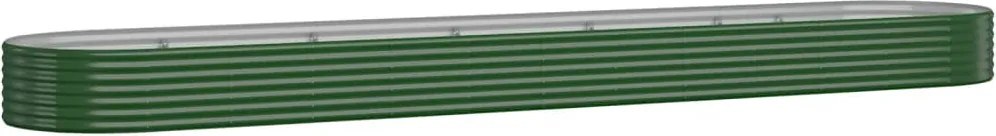 vidaXL Strat înălțat grădină 507x100x36 cm oțel galvanizat