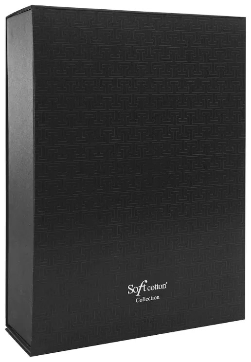 Halat pentru bărbați PREMIUM în cutie cadou + prosop S + prosop 50x100cm + box Albastru / Blue