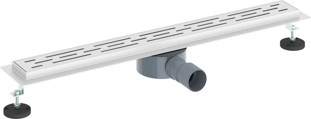 vidaXL Scurgere pentru duș cu capac din sticlă și sifon de 360° 70 cm