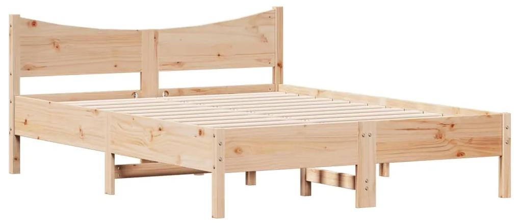 844729 vidaXL Cadru de pat, 120x200 cm, lemn masiv de pin