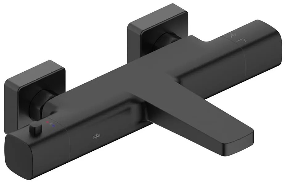 KFA Armatura 5754-010-81 - Baterie termostatică pentru cadă MALAGA, negru