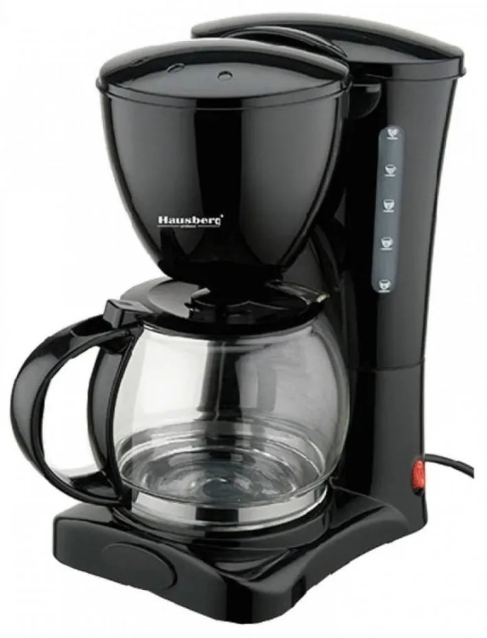 Filtru de cafea HB 3700 Hausberg  1.2 l  1200 W  Negru