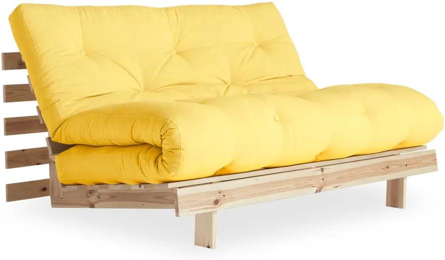 Canapea variabilă Karup Design Roots Raw/Yellow