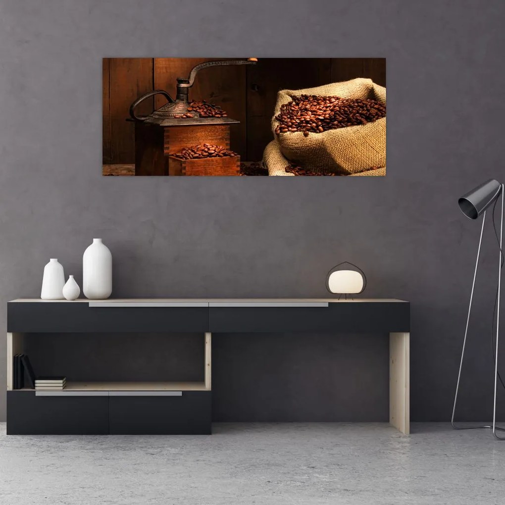 Tablou cu cafea (120x50 cm)