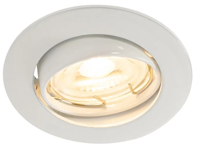 Set de 6 spoturi incastrate albe GU10 35mm - Edu