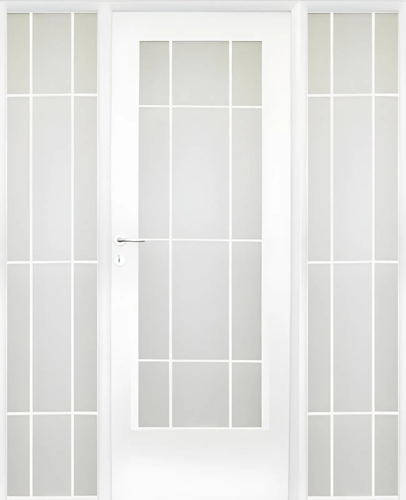 Usa de interior cu luminator lateral - Colectia SONG 5.3 Clara, Nuc, Folie Decor