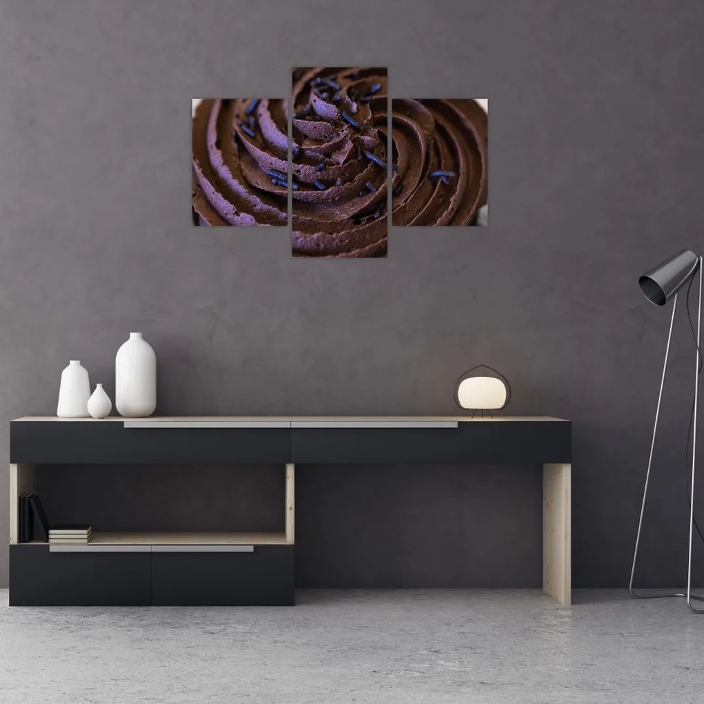Tablou - Cupcake din ciocolată (90x60 cm)