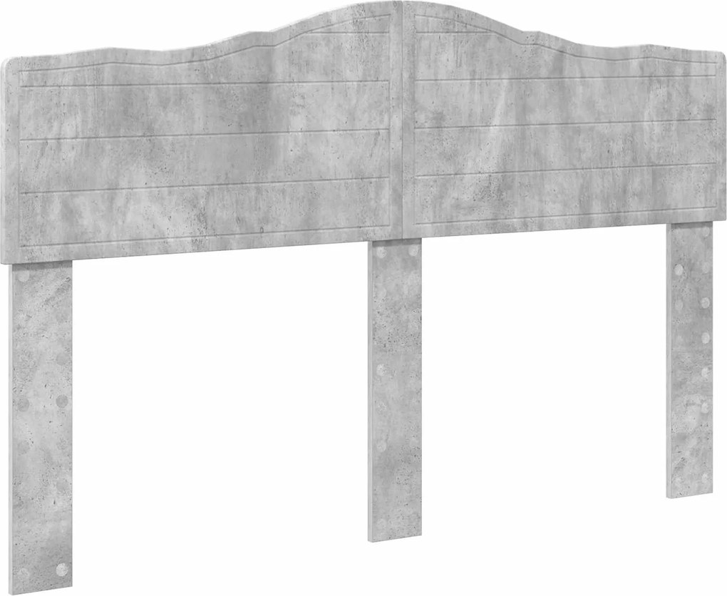 vidaXL Tăblie cap Gri din beton 160 cm Lemn compozit