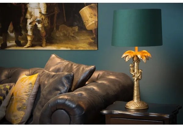 Lucide 10505/81/02 - Lampă de masă COCONUT 1xE27/60W/230V auriu/verde