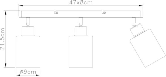 Spot Globo 15465-3 HADERA 3xE27/15W/230V