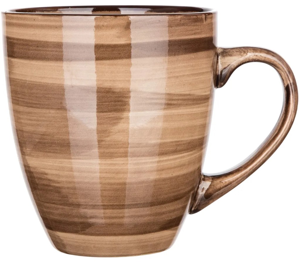 Set de 6 căni din ceramică Banquet PALAS , 400 ml, maro