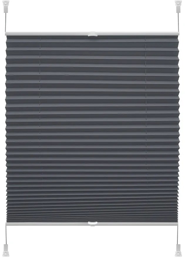 Jaluzea gri antracit 42,5x150 cm Plisé Verona – Gardinia