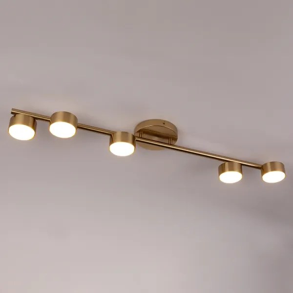 Spot PUNTO 5xGX53/12W/230V auriu