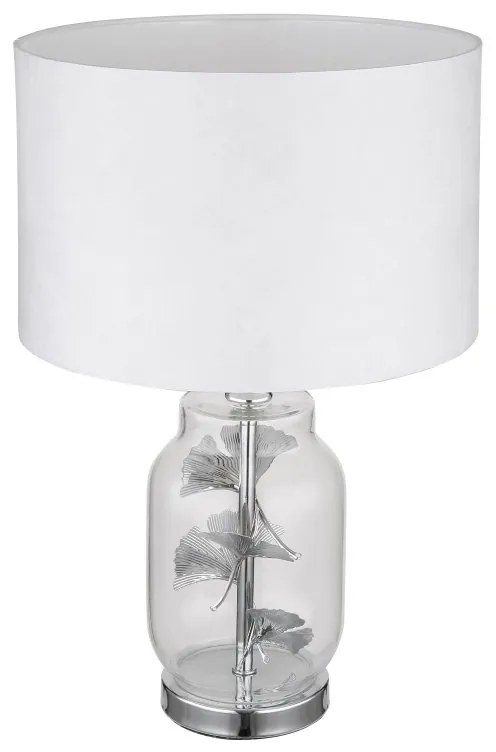 Veioza/Lampa de masa design decorativ GINKO crom/clar