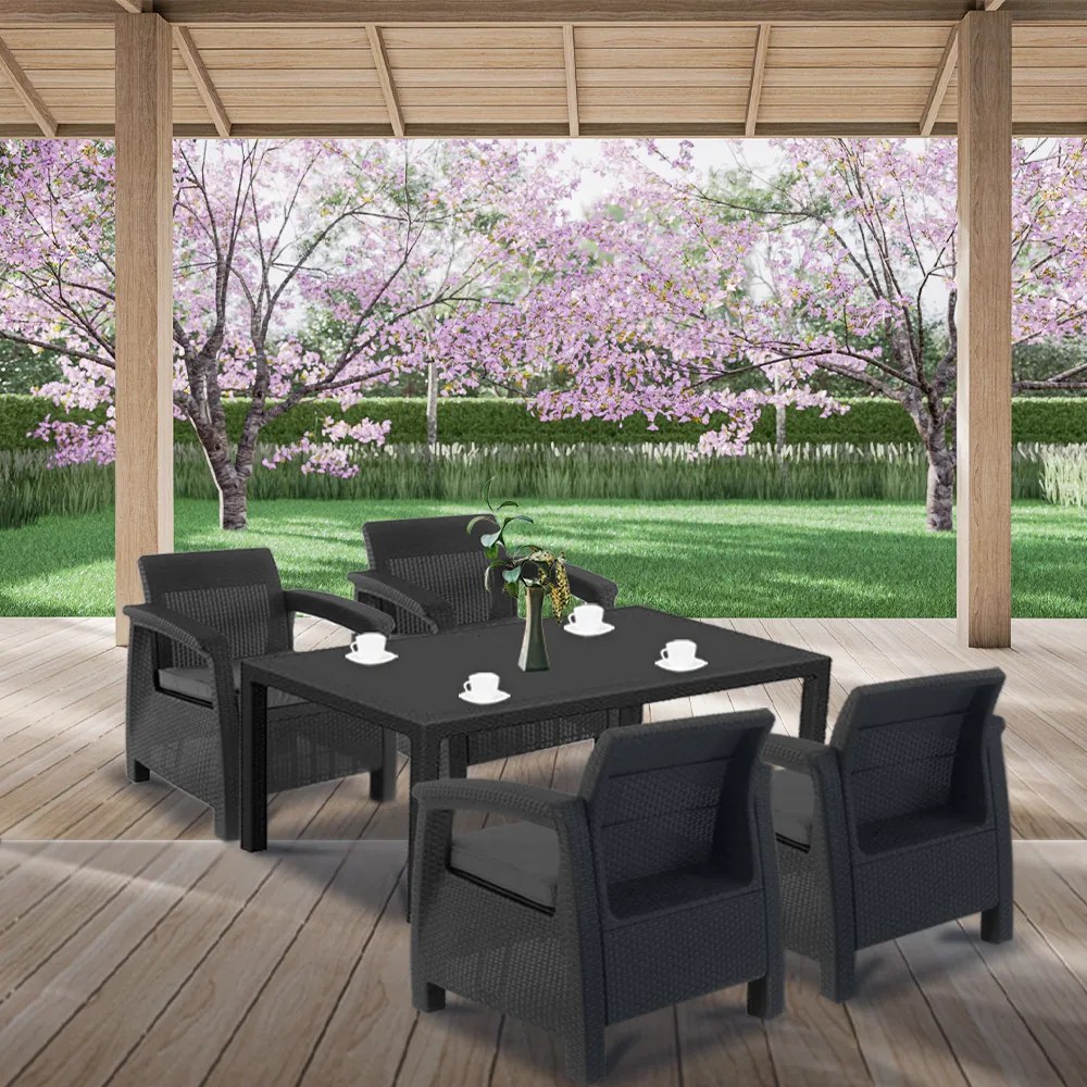 Set de mobilier de grădină Corfu Duo cu masă Melody