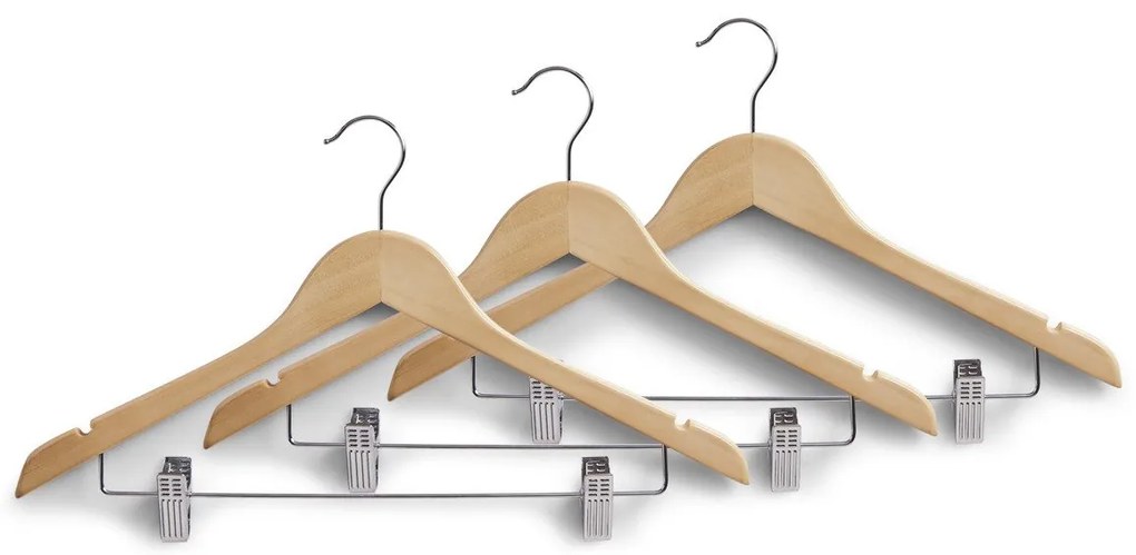 Umerașe din lemn, 3 buc, ZELLER