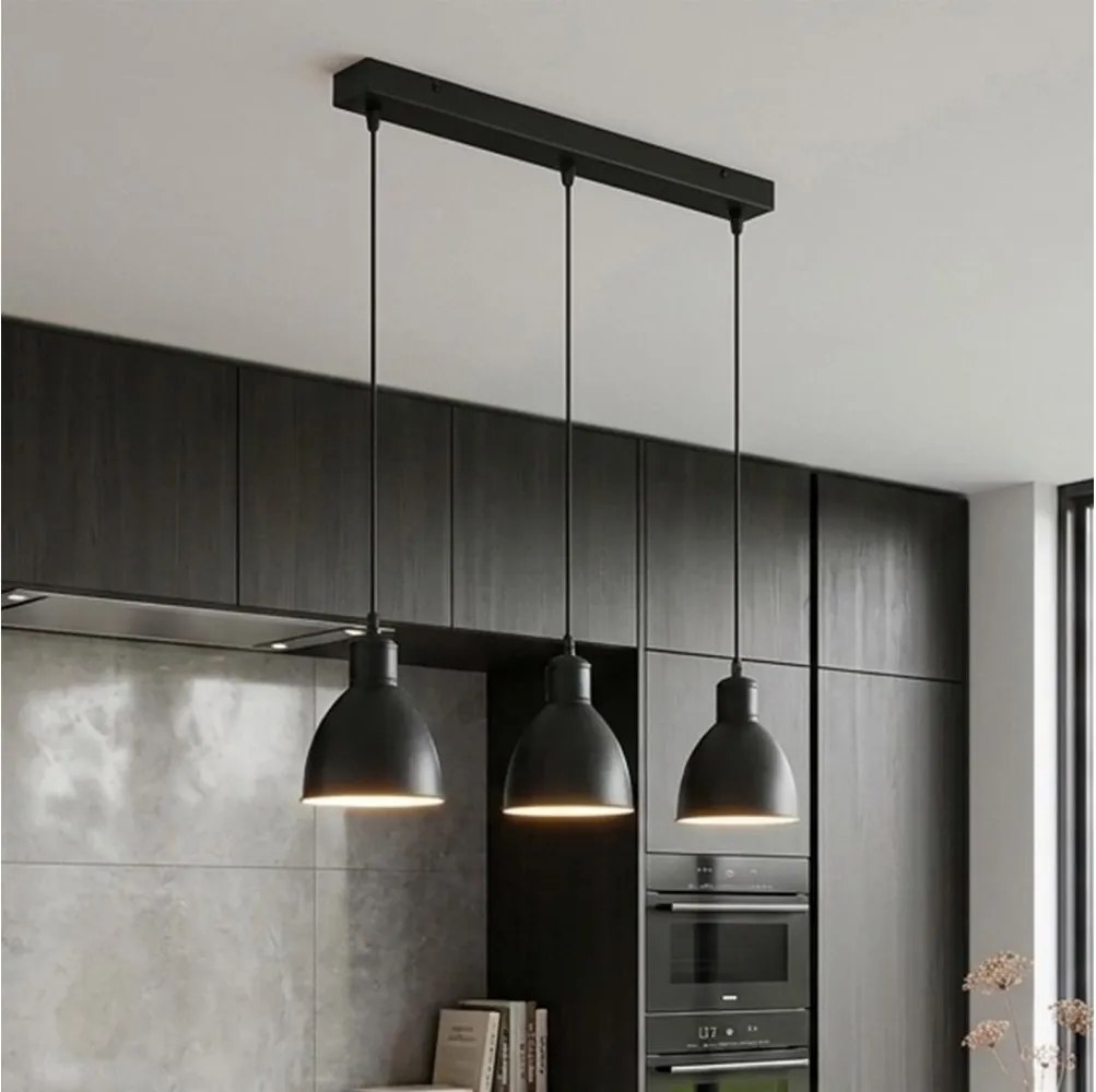 Brilagi - Lustru LED suspendat pe cablu RIDDY 3xE27/60W/230V negru