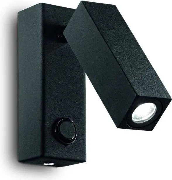 Aplica moderna, directionabila, LED PAGE AP SQUARE NERO 142241
