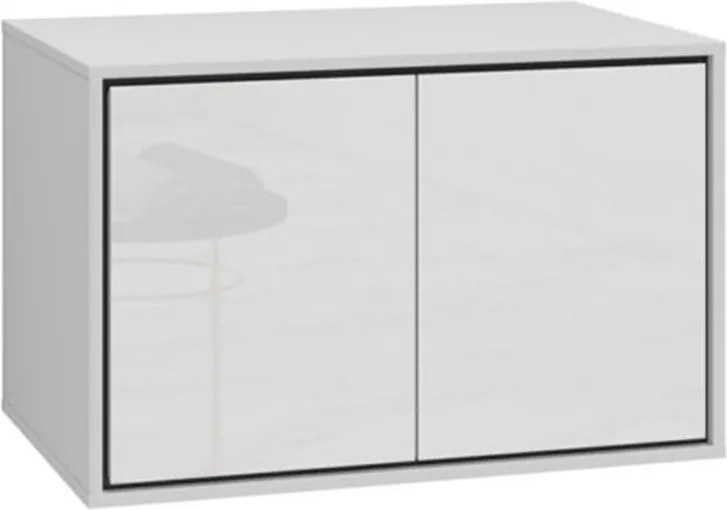 Dulap lemn masiv baie Irvella pentru chiuvetă, 78 × 51 × 48 cm - Crem