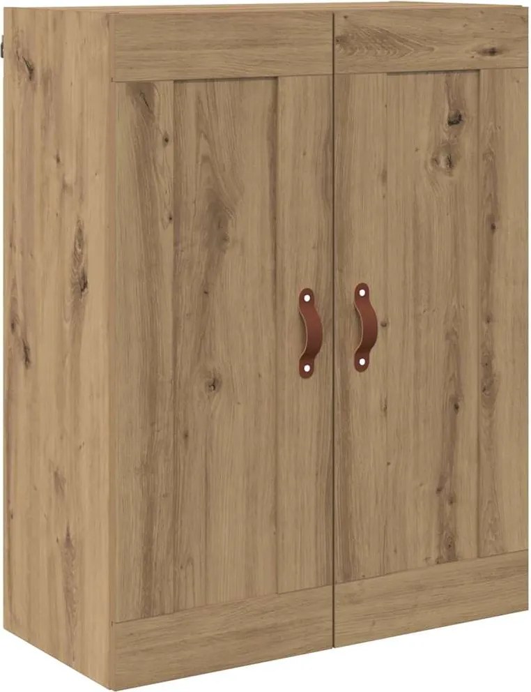 vidaXL Dulap montat pe perete Stejar Artizanal 69,5 x 34 x 90 cm