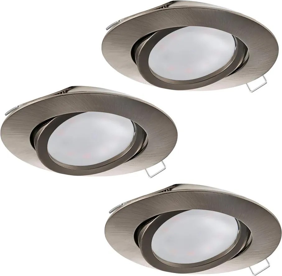 Eglo 31689 - Set de 3 spoturi LED încastrate TEDO 3xGU10-LED/5W/230V