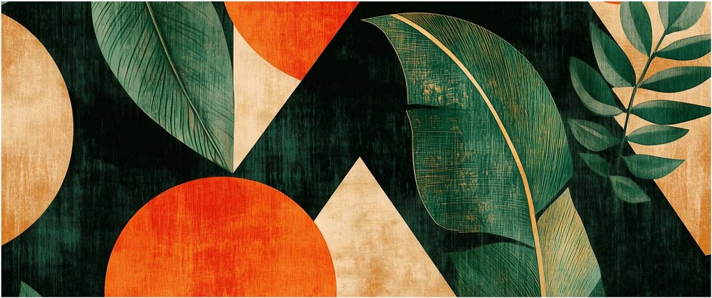 Tablou - Motive naturale geometrice II. (120x50 cm)