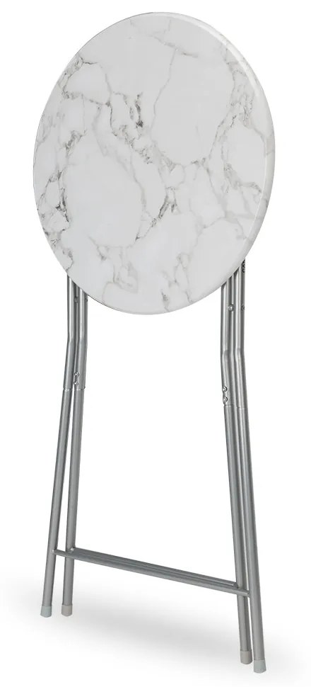 Masa bar aspect marmura Pliabil Ø 60 cm