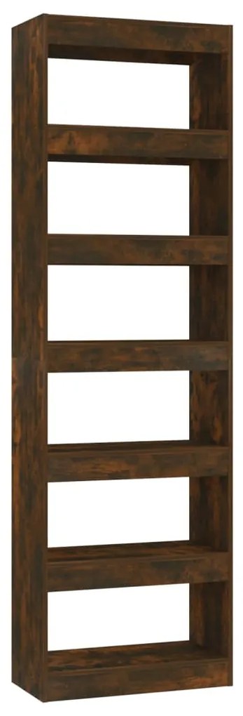 813611 vidaXL Bibliotecă/Separator cameră, stejar afumat, 60x30x198 cm