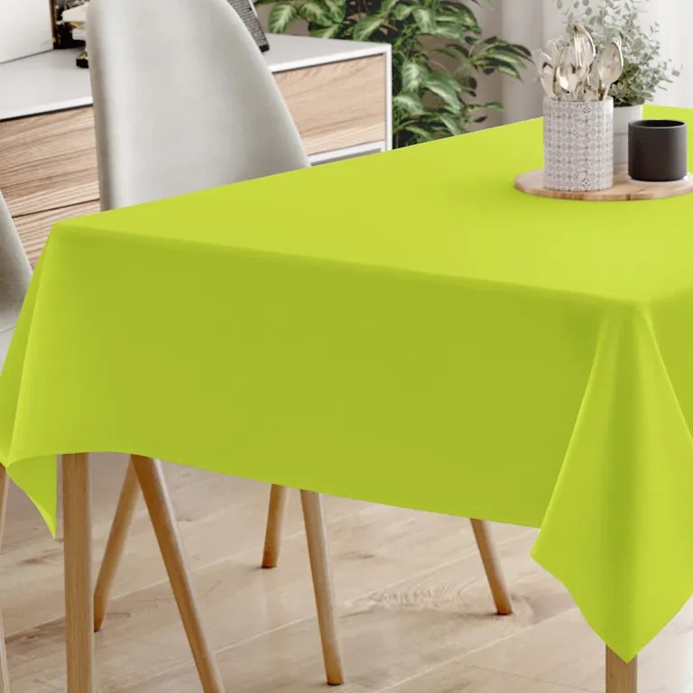 Goldea față de masă decorativă loneta - verde 50 x 100 cm