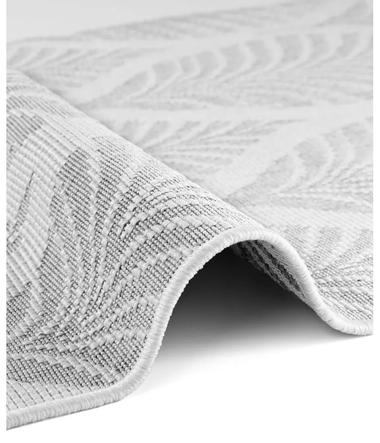 Covor tip traversă pentru interior și exterior gri/fildeș 80x250 cm Duet Liora – NORTHRUGS