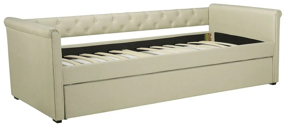 Pat extensibil 80 cm LISABON (cu somieră) (bej). 1022719