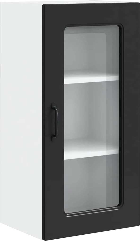 vidaXL Dulap de bucătărie Kalmar Negru 40 x 31 x 80 cm Lemn compozit