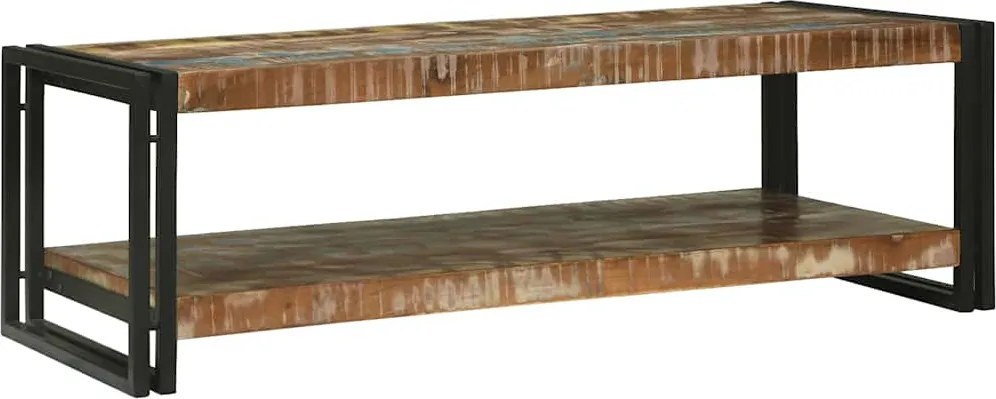 vidaXL Masă de cafea Multicolour 120 x 50 x 38 cm Lemn recuperat masiv