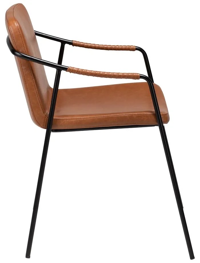 Scaun de dining din piele artificială DAN-FORM Denmark Boto, maro