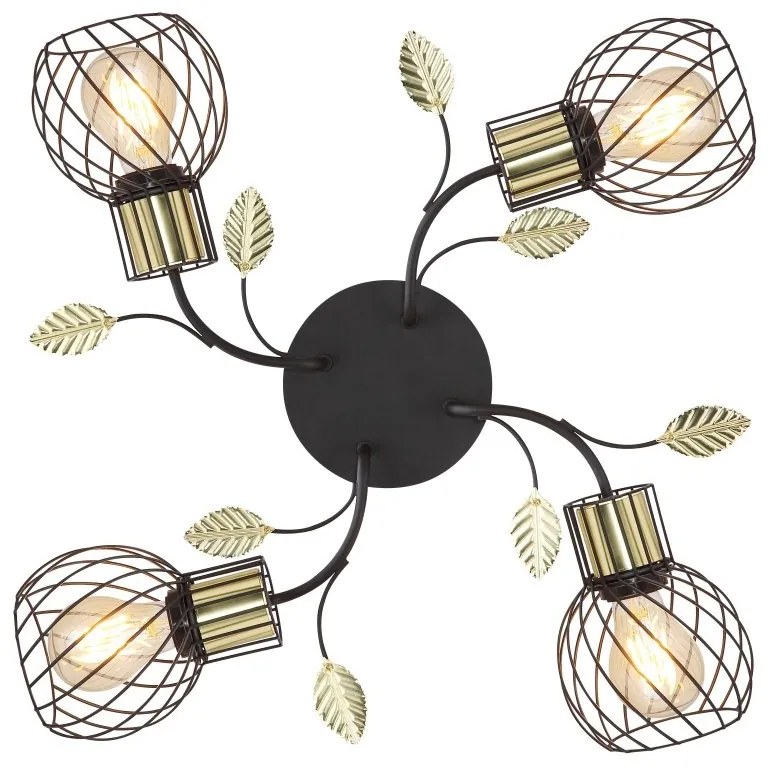 Plafoniera design modern Lally negru, alama