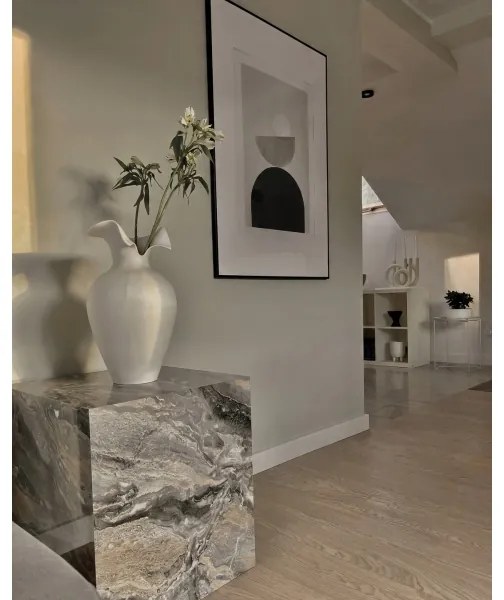 Vază ceramică albă 41,5 x 23 cm