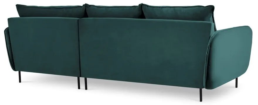 Colțar cu șezlong pe partea dreaptă Cosmopolitan Design Vienna, verde petrol