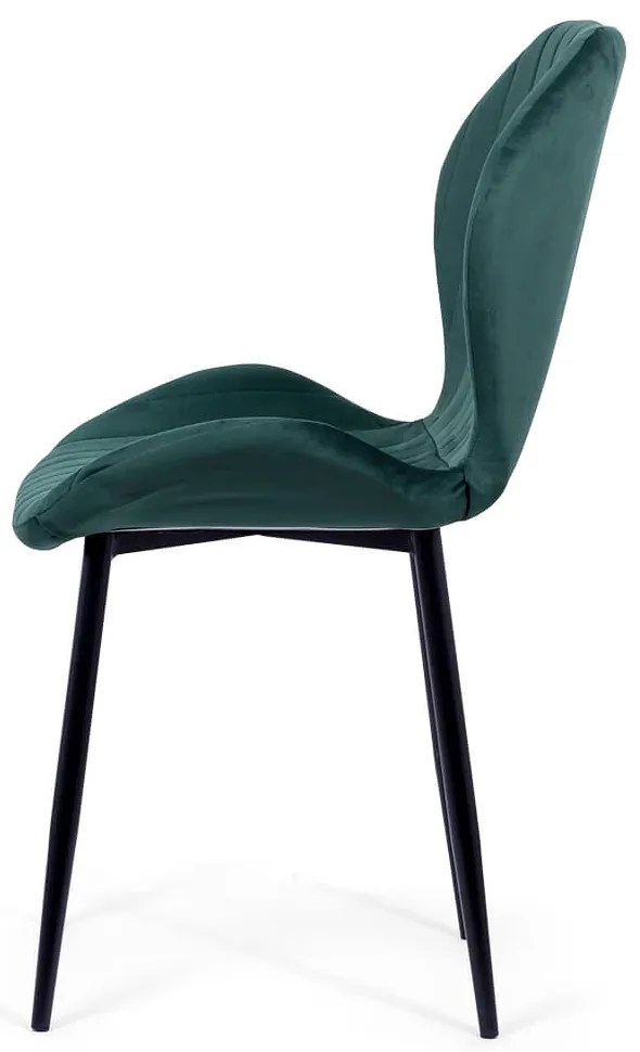 RESIGILAT - Scaun living din catifea BUC 248U verde