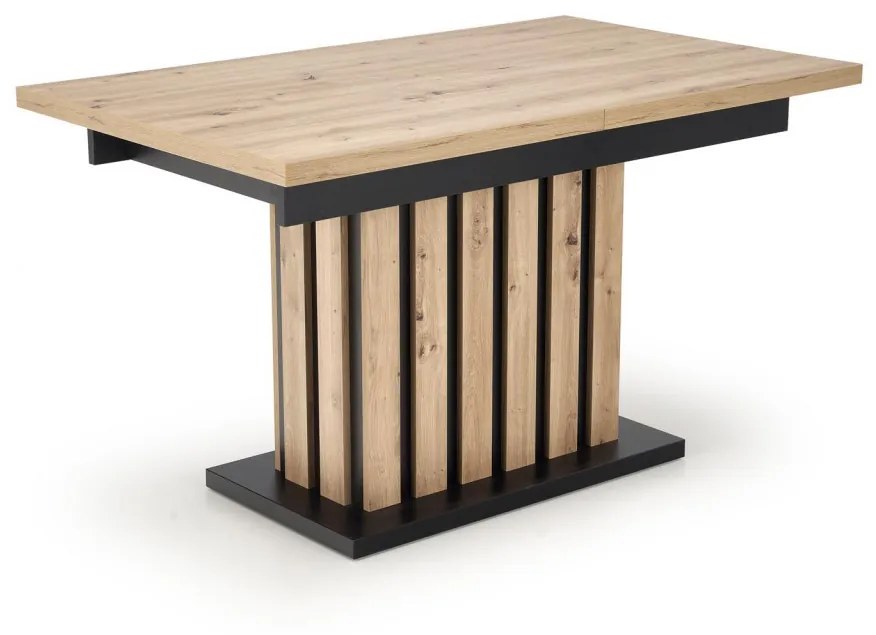 Masa extensibila Lamello stejar artizan/negru L130-180xl80xh76 cm