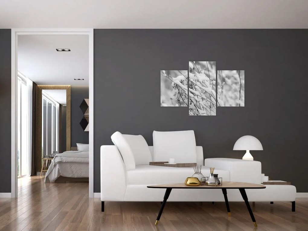 Tablou - Ramuri înzăpezite (90x60 cm)