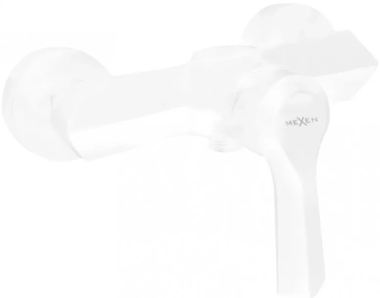 Mexen Sabre Baterie de dus, Albă - 72140-20