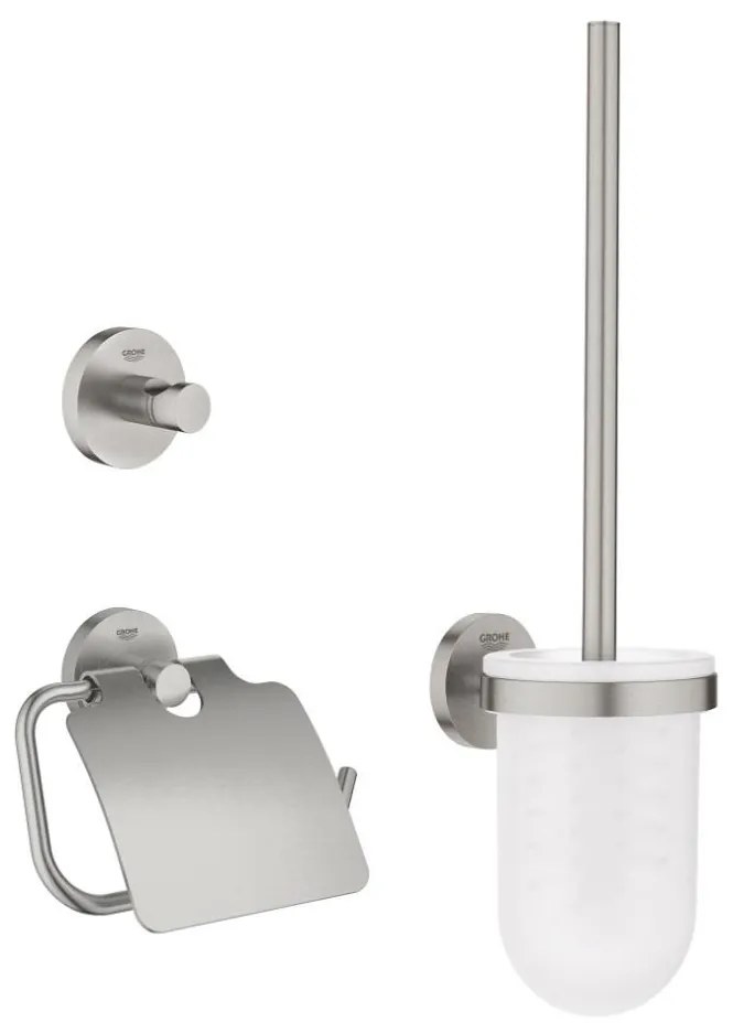 GROHE 41204DC0 - Set accesorii WC START 3-în-1, inox
