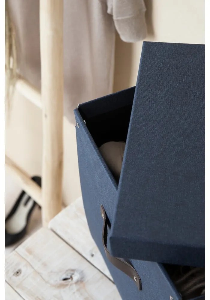 Cutie de depozitare Bigso Box din Suedia Logan, albastru