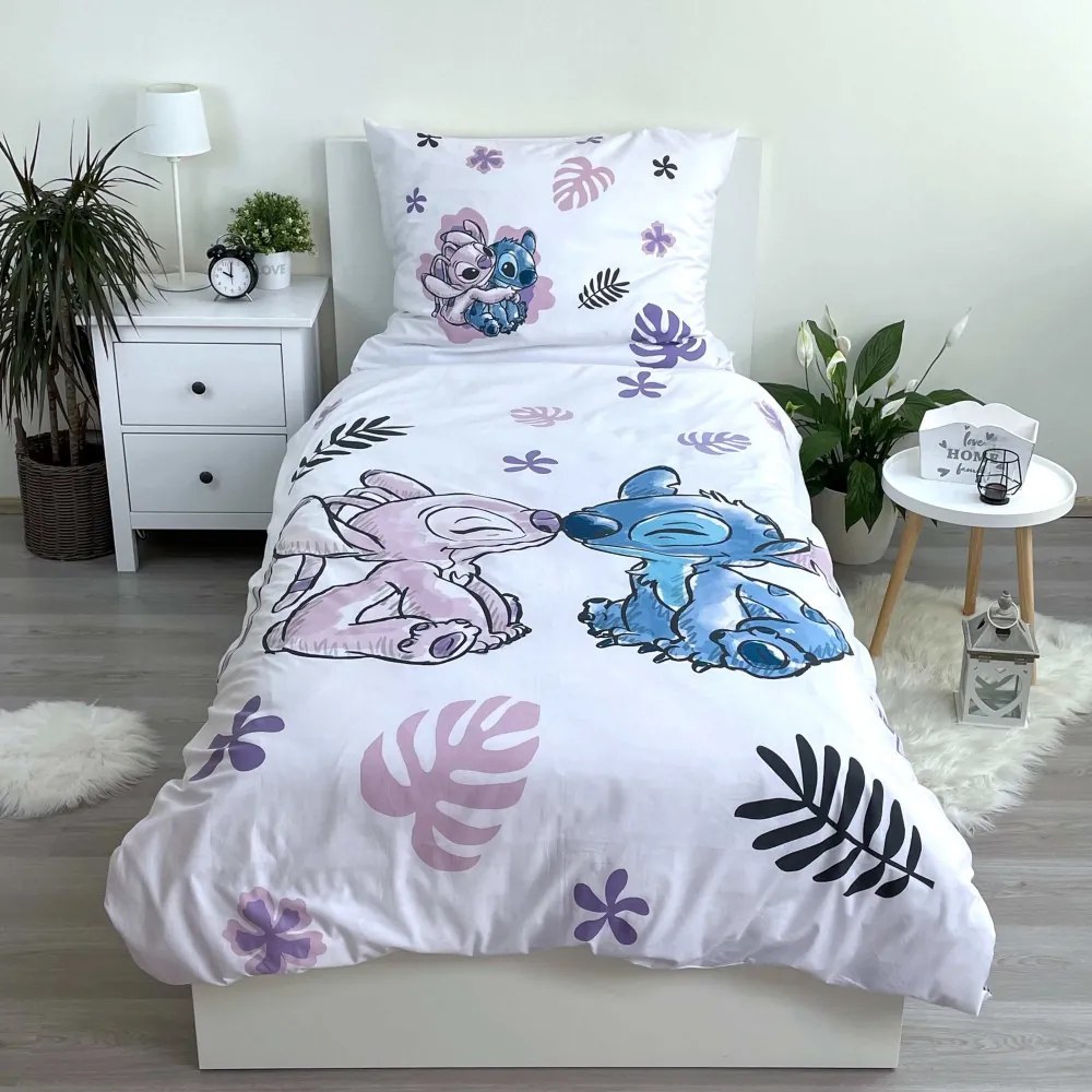 Disney Lilo și Stitch Boojiboo husă de așternut 140×200cm, 70×90 cm