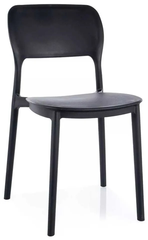 Scaun de bucătărie Punto, negru
