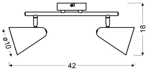 Spot AMOR 2xE14/40W/230V roz